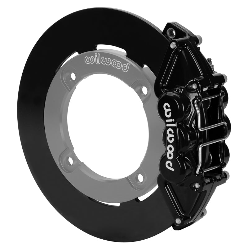 Wilwood 19-22 Honda Talon 1000 Black 4-Piston Rear Kit 11.25in - Plain Face Steel Rotors Brake Kits - Performance Drill Wilwood