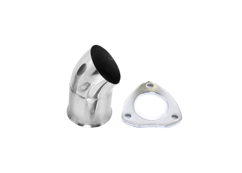 Granatelli 3.0in 304SS Turn Down w/3-Bolt Flange & Gasket Exhaust Adapters Granatelli Motor Sports