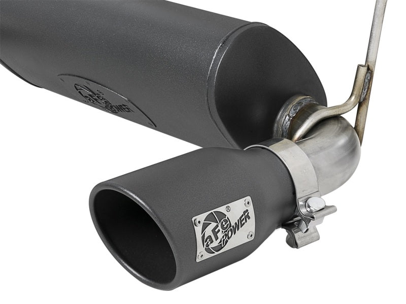 aFe Rebel Series 2.5in 304 SS Cat-Back Exhaust w/ Black Tips 2018+ Jeep Wrangler (JL) V6 3.6L Catback aFe