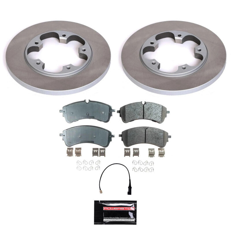 Power Stop 2021 Ford Transit-350 Rear Semi-Coated Rotor Kit Brake Kits - Performance Blank PowerStop