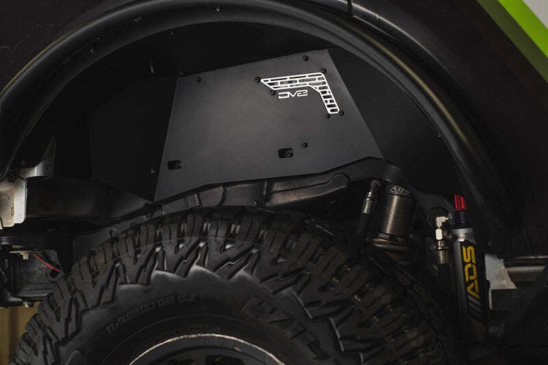 DV8 21-25 Ford Bronco Rear Aluminum Inner Fenders - Black Wheel Well Liners DV8 Offroad