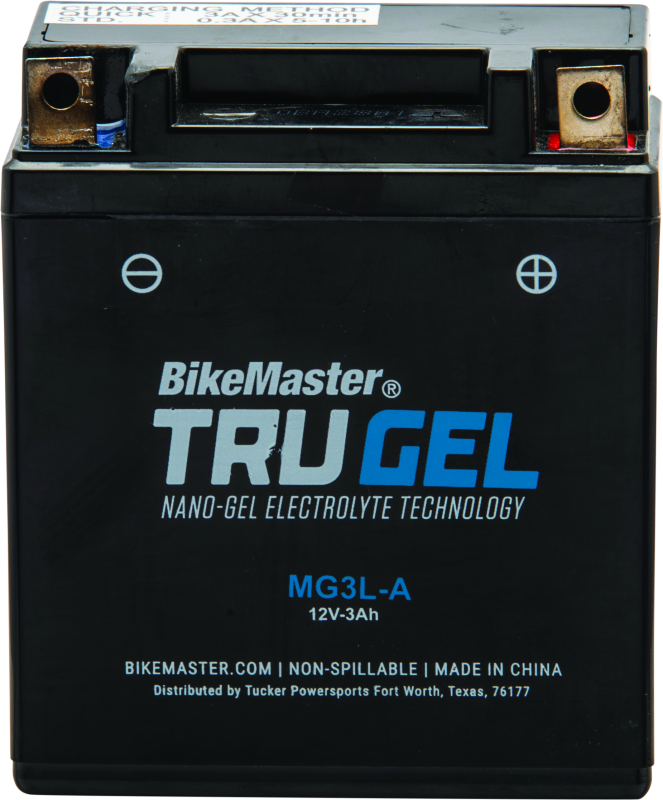 BikeMaster TruGel Battery - MG3L-A Batteries BikeMaster