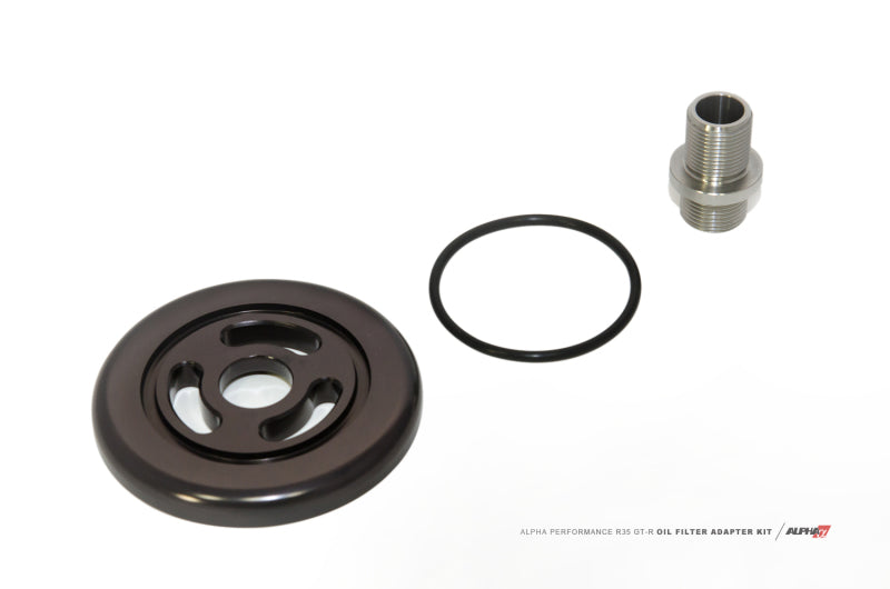 AMS Performance 2009+ Nissan GT-R R35 Alpha CNC Billet Oil Filter Adapter w/Race Filter Oil Filter Other AMS