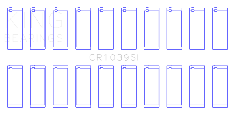 King Engine Bearings Ford 415 (Size +0.25mm) Connecting Rod Bearing Set Connecting Rods King Engine Bearings