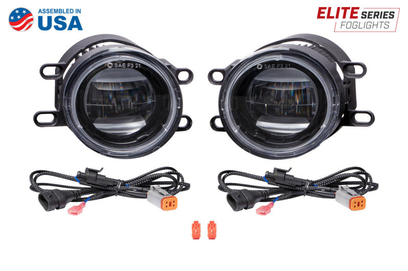 Diode Dynamics Elite Series Type B Fog Lamps - Yellow (Pair) Fog Lights Diode Dynamics