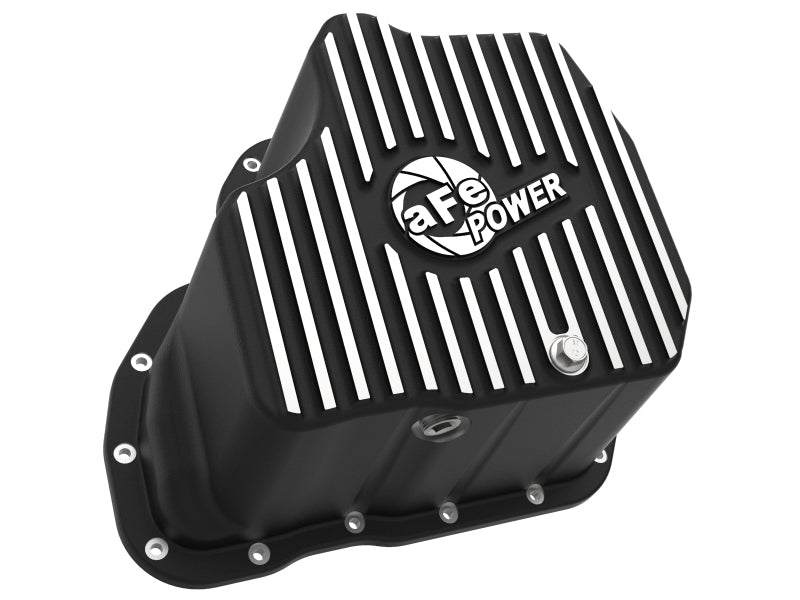 AFE Pro Series Deep Engine Oil Pan 01-10 GM Duramax V8-6.6L (td) Diff Covers aFe