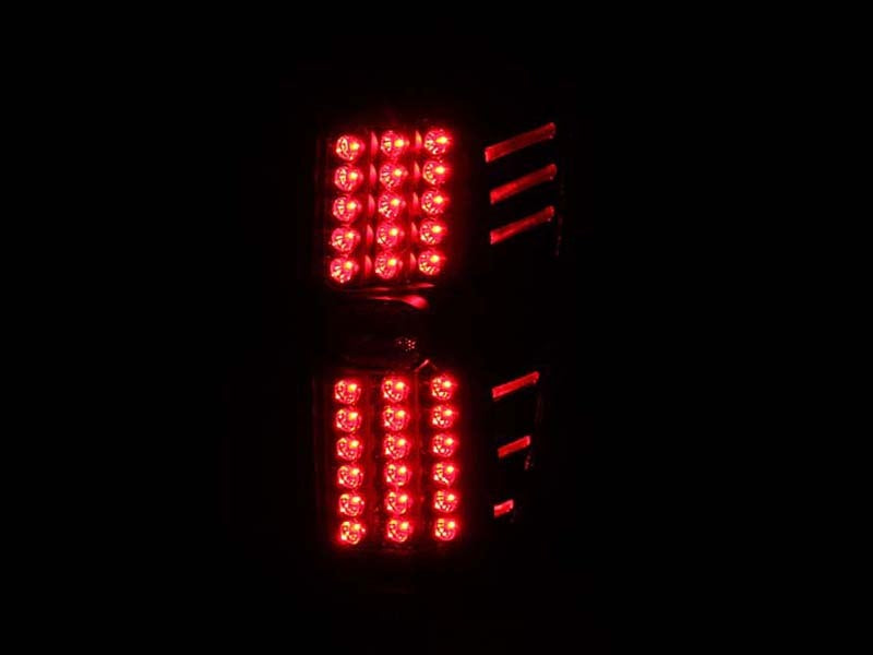 ANZO 2002-2006 Chevrolet Avalanche LED Taillights Black Tail Lights ANZO