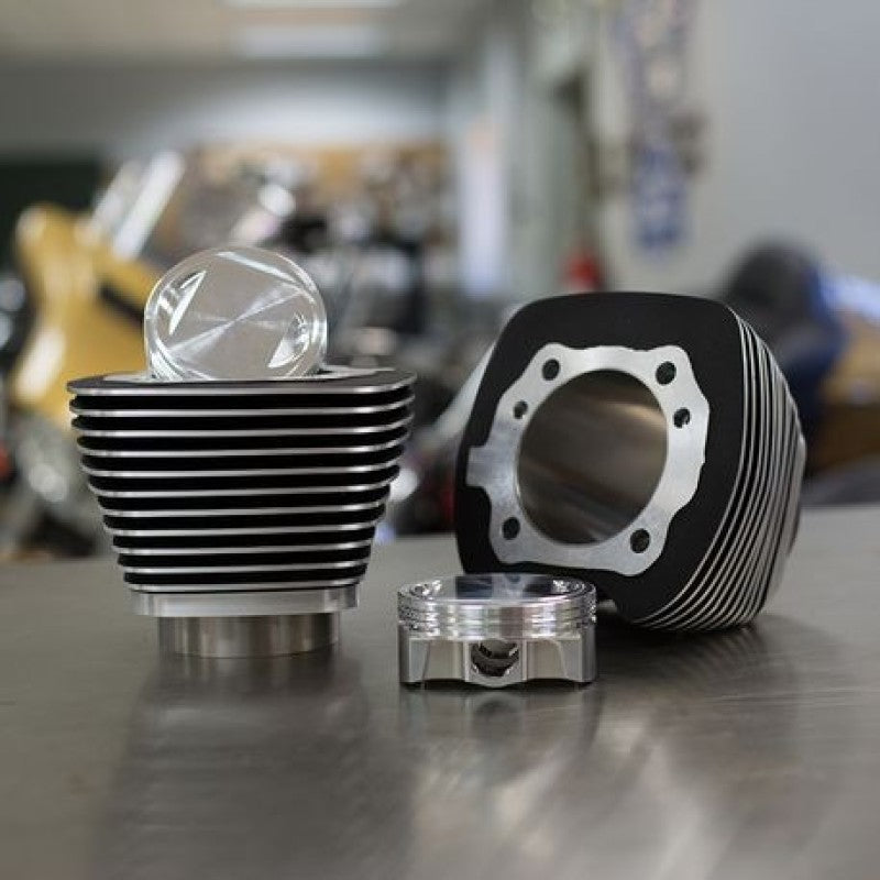 S&S Cycle 07-17 BT Models 110in Sidewinder Big Bore Kit - Wrinkle Black Piston Sets - Powersports S&S Cycle