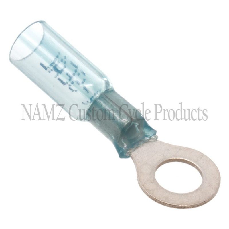 NAMZ Heat Sealable .25in. Ring Terminals 16-14 (25 Pack) Wiring Connectors NAMZ