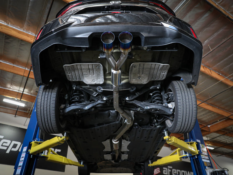 aFe Takeda 2.5in 304SS Cat-Back Exhaust System w/ Black Tips 17-20 Honda Civic Si Sedan I4 1.5L Catback aFe