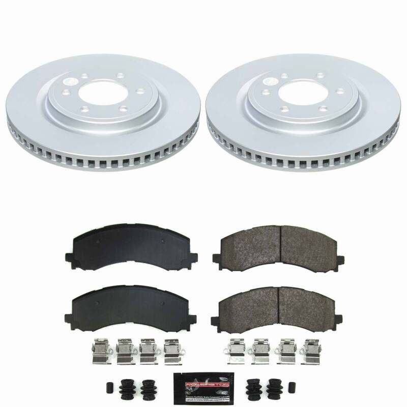 Power Stop 22-26 Ford F-150 Lightning Front Z23 Coated Brake Kit Brake Kits - Performance D&S PowerStop