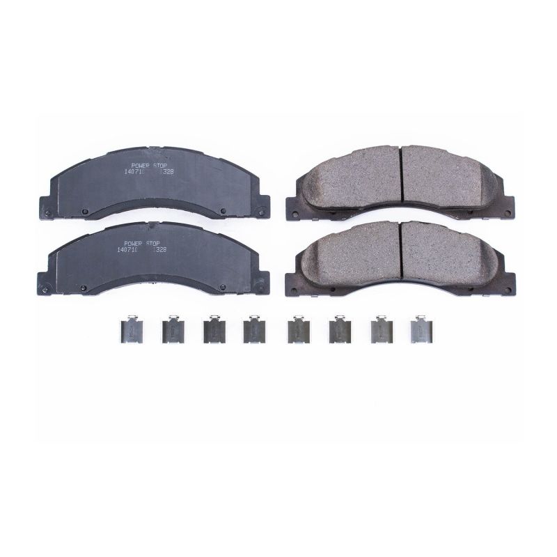Power Stop 08-14 Ford E-150 Front Z17 Evolution Ceramic Brake Pads w/Hardware Brake Pads - OE PowerStop