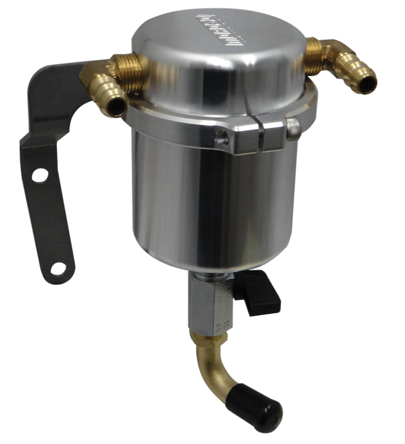 Moroso 14-19 Chevrolet Corvette (Non ZO6) Air/Oil Separator Catch Can - Large Body - Billet Aluminum Oil Catch Cans Moroso