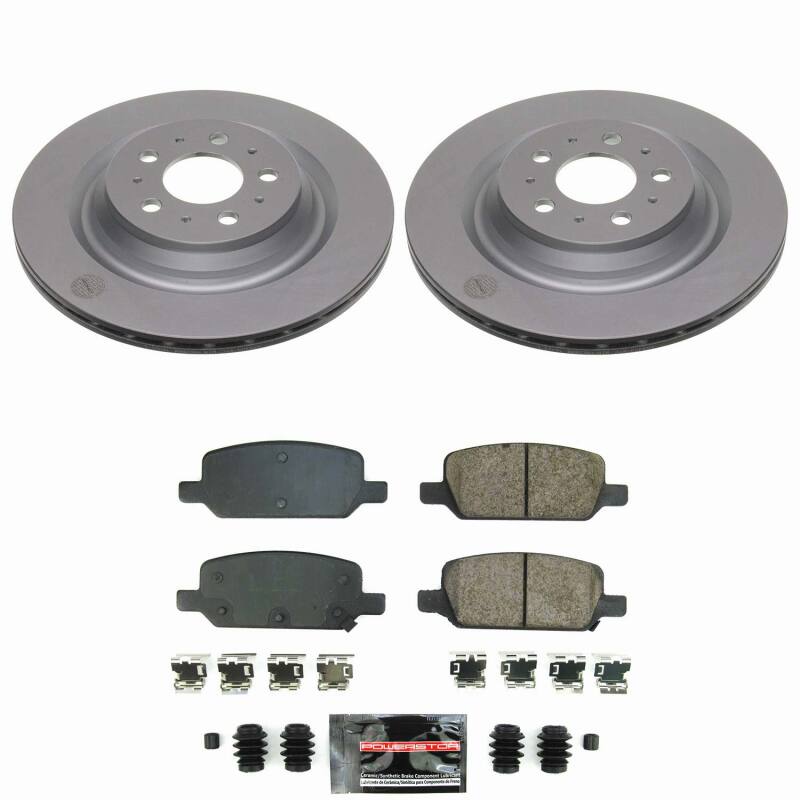 Power Stop 17-21 Tesla 3 Rear Z23 Coated Brake Kit Brake Kits - Performance D&S PowerStop