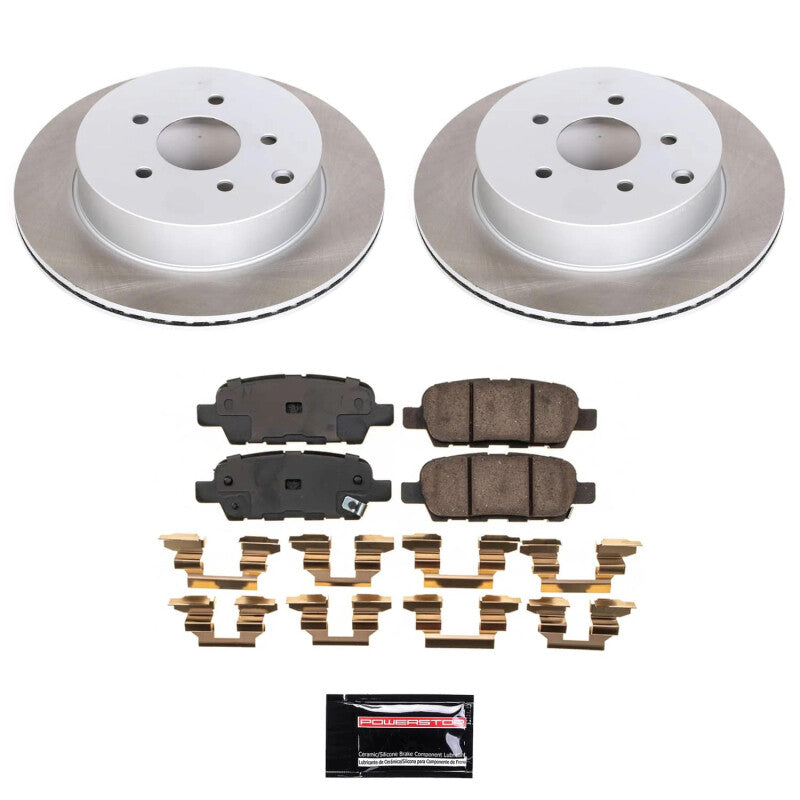 Power Stop 2009 Infiniti FX35 Rear Semi-Coated Rotor Kit Brake Kits - Performance Blank PowerStop