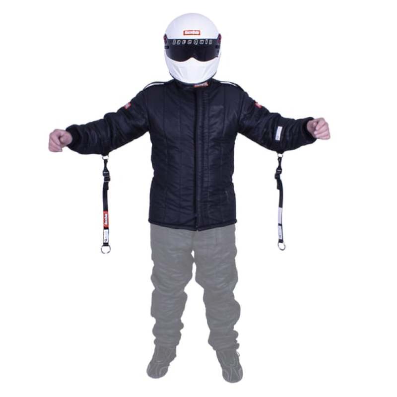 RaceQuip SFI-15 Jacket Black Large Fire Safety Racequip