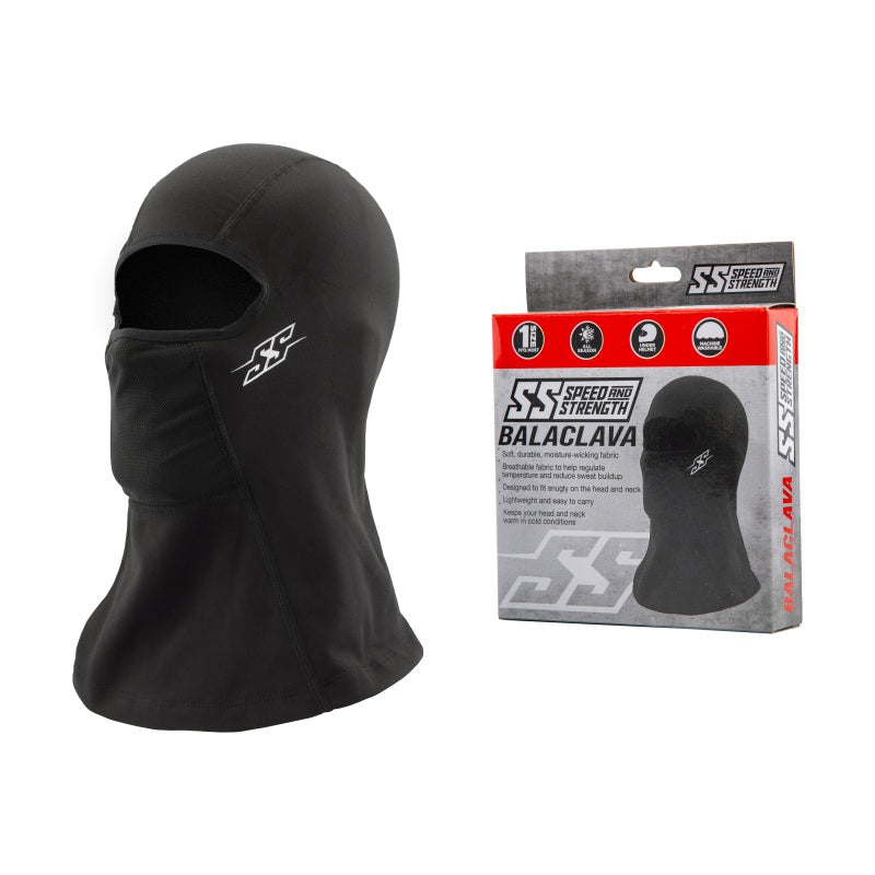 Speed and Strength Fleece lined Balaclava Black - One Size Headwear Speed and Strength