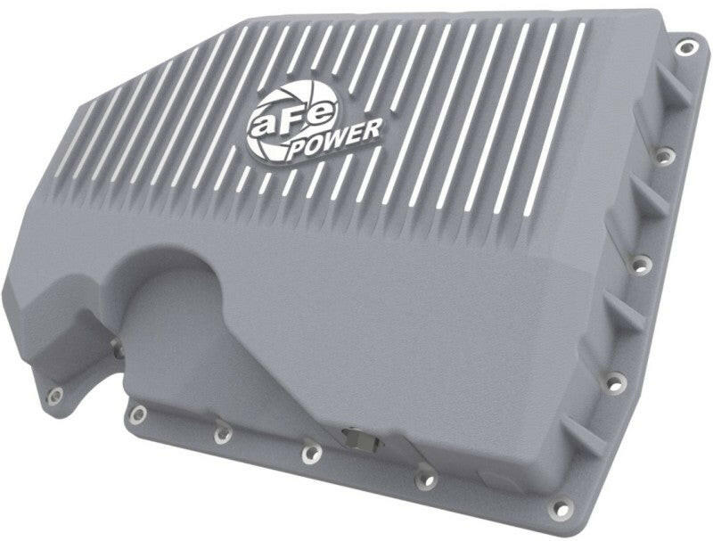 aFe 05-19 VW 1.8L/2.0L w/o Oil Sensor Engine Oil Pan Raw POWER Street Series w/ Machined Fins Diff Covers aFe