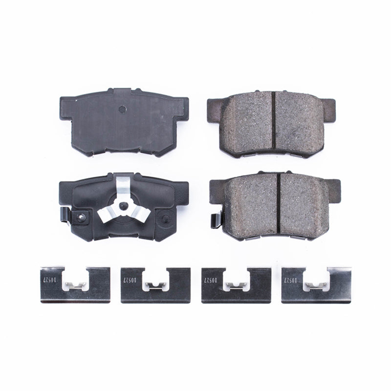 Power Stop 10-18 Acura RDX Rear Z17 Evolution Ceramic Brake Pads w/Hardware Brake Pads - OE PowerStop