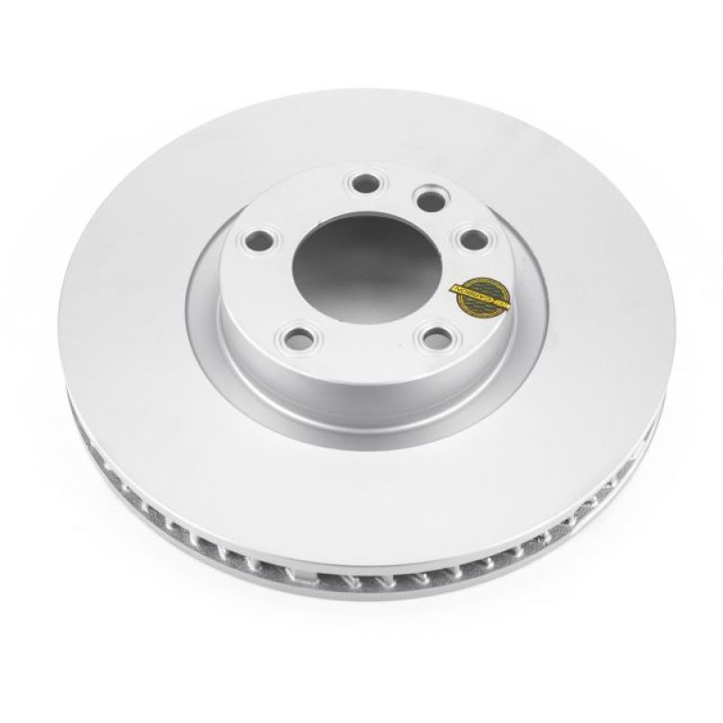 Power Stop 11-18 Porsche Cayenne Front Right Evolution High Carbon Geomet Coated Rotor Brake Rotors - OE - Cryo PowerStop