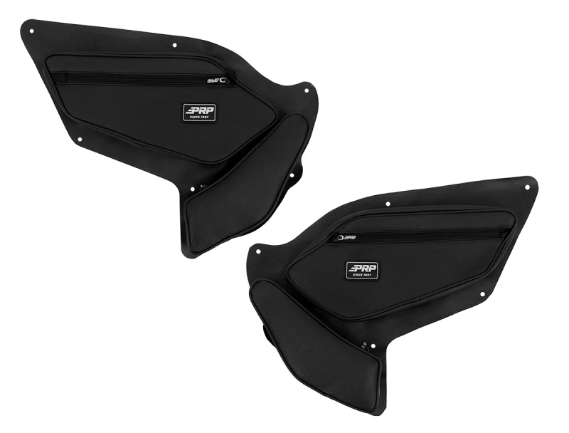 PRP Polaris RZR PRO XP/PRO R/Turbo R Front Door Bags with Knee Pad (Pair) Bags - Bike Bags PRP Seats