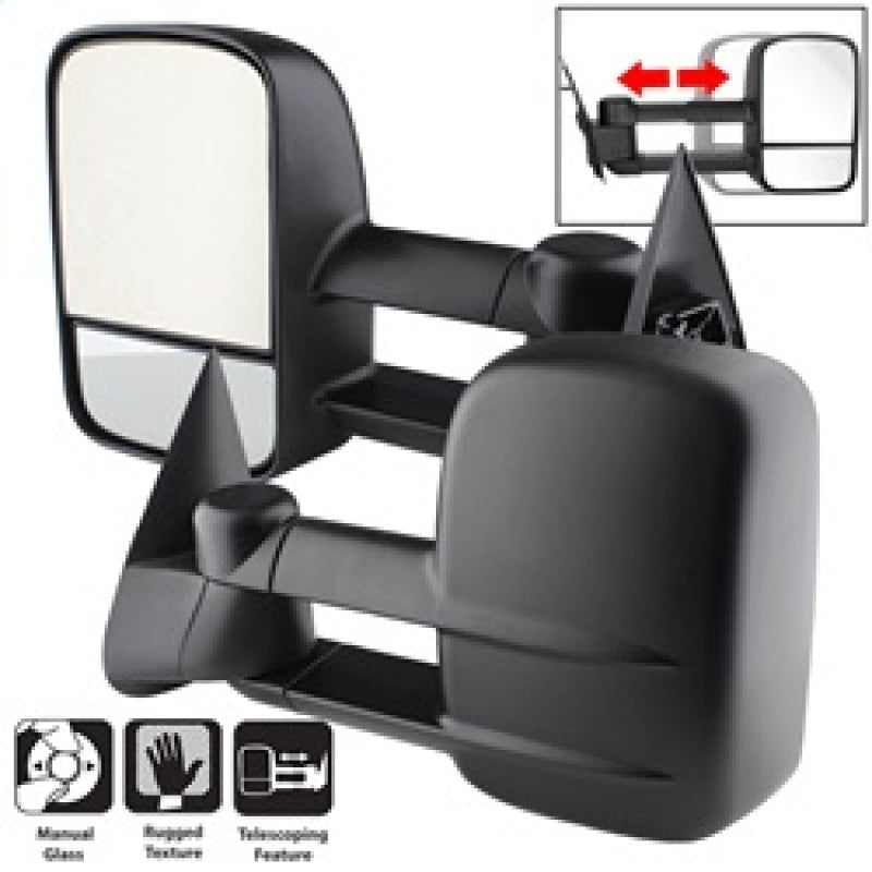 xTune Chevy Silverado 99-06 L&R Manual Extendable Manual Adjust Mirror MIR-CSIL03-MA-SET Side Mirrors SPYDER