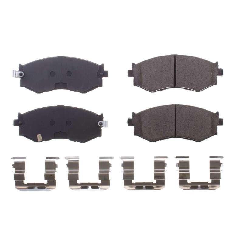 Power Stop 91-96 Infiniti G20 Front Z17 Evo Ceramic Brake Pad w/Hardware Brake Kits - Performance Blank PowerStop
