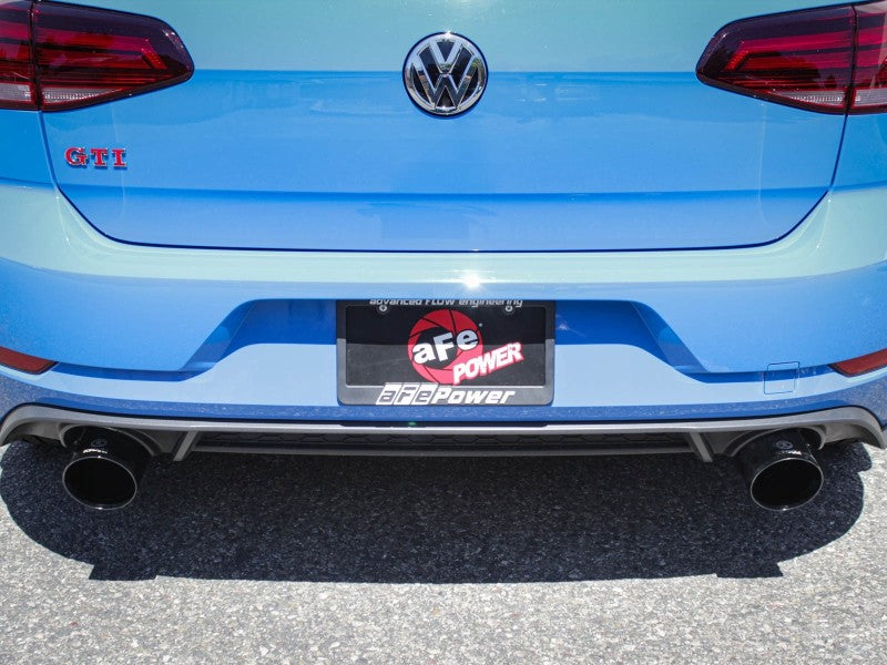 aFe MACHForce XP 3in-2.5in SS Exhaust Cat-Back 18-19 Volkswagen GTI (MK7.5) L4-2.0L (t) - Black Catback aFe