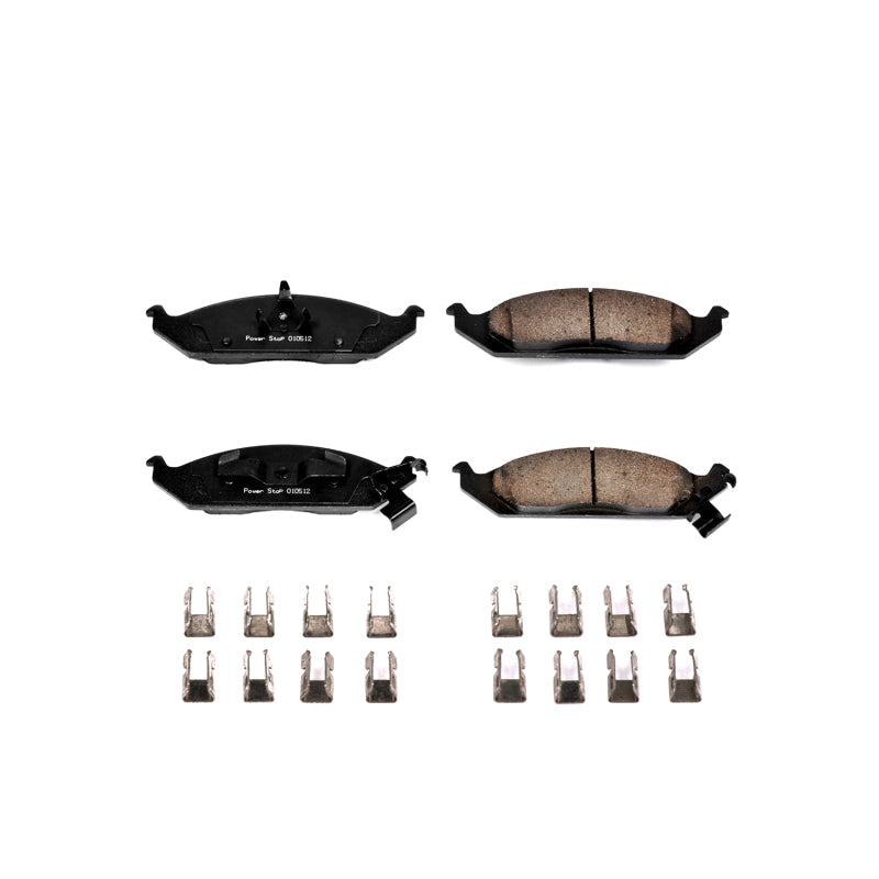 Power Stop 95-00 Chrysler Cirrus Front Z17 Evolution Ceramic Brake Pads w/Hardware Brake Pads - OE PowerStop