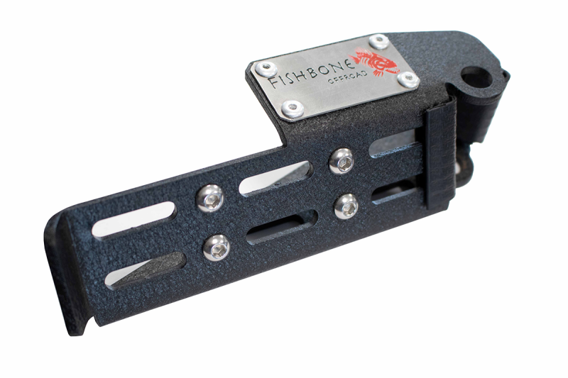 Fishbone Offroad 2007+ Jeep Wrangler/Gladiator Steel - Black Foot Peg Set Steps Fishbone Offroad