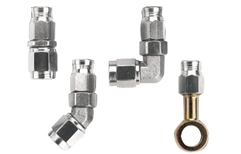 Fragola -10AN Race-Rite Crimp-On Hose End Straight Fittings Fragola