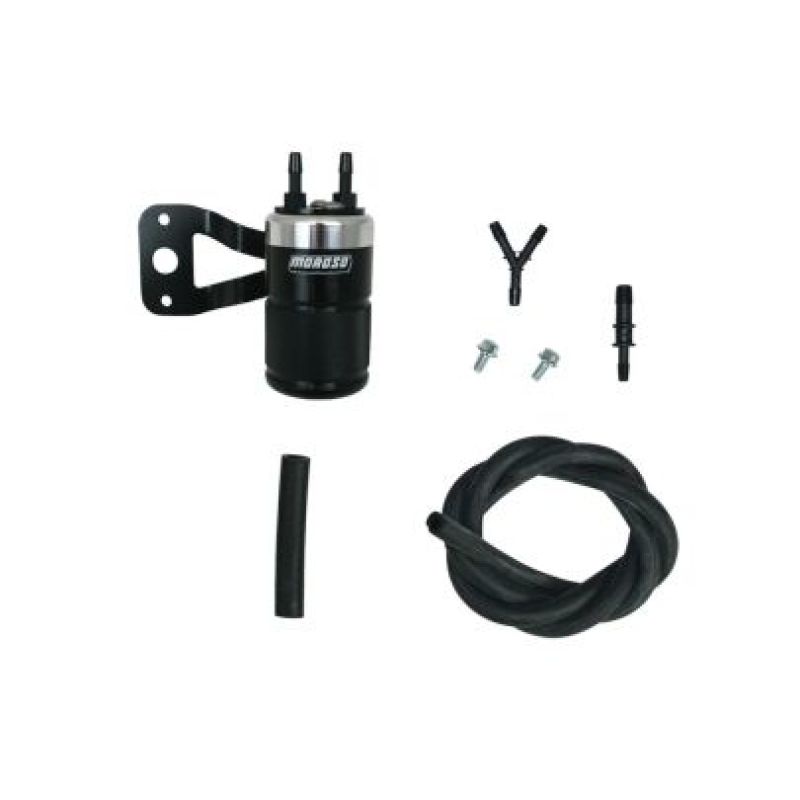 Moroso Harley-Davidson Twin Cam (w/Ss Teardrop Air Cleaner) Air Oil Separator - Black & Polished Oil Separators Moroso