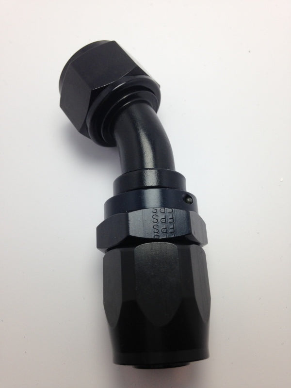 Fragola -10AN Fem x -8AN Hose 30 Degree Reducing Hose End - Black Fittings Fragola