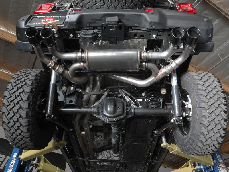 aFe Vulcan Series 2.5in 304SS Cat-Back Exhaust 2021+ Jeep Wrangler 392 6.4L w/ Polished Tips Catback aFe