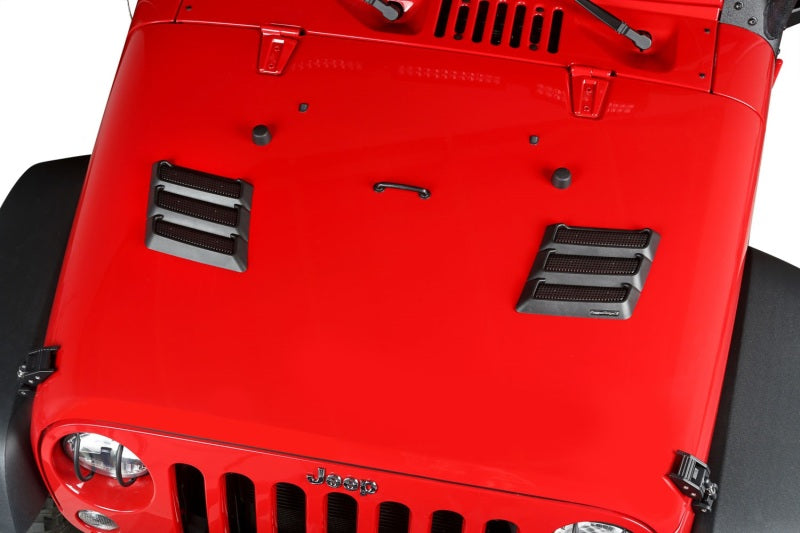 Rugged Ridge Performance Hood Vents 97-18 Jeep Wrangler Hoods Rugged Ridge