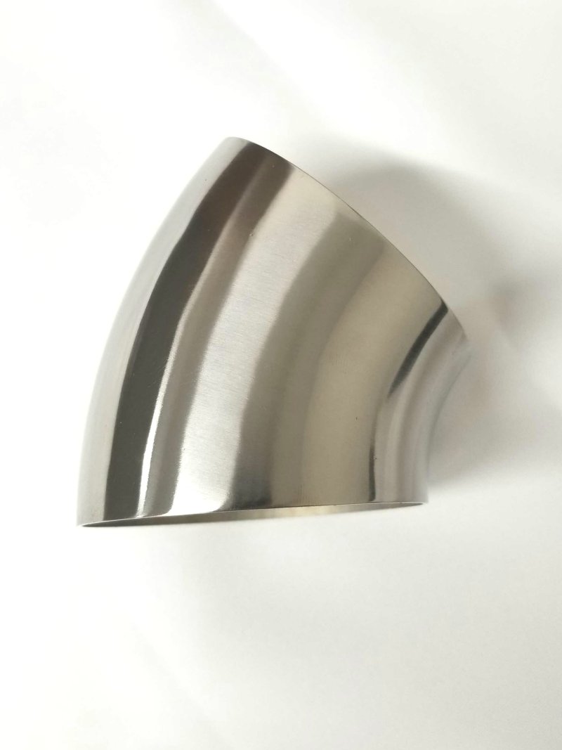 Ticon Industries 1.75in Diameter 45 Degree 1D/1.75in CLR 1mm/.039in Wall Thickness Titanium Elbow Titanium Tubing Ticon