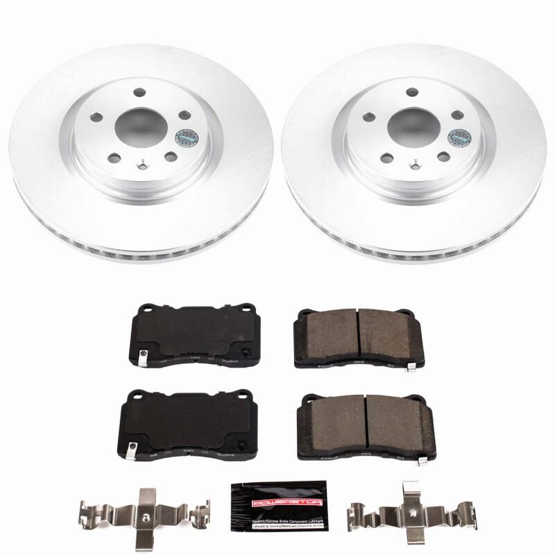 Power Stop 13-19 Cadillac XTS Front Z23 Coated Brake Kit Brake Kits - Performance D&S PowerStop