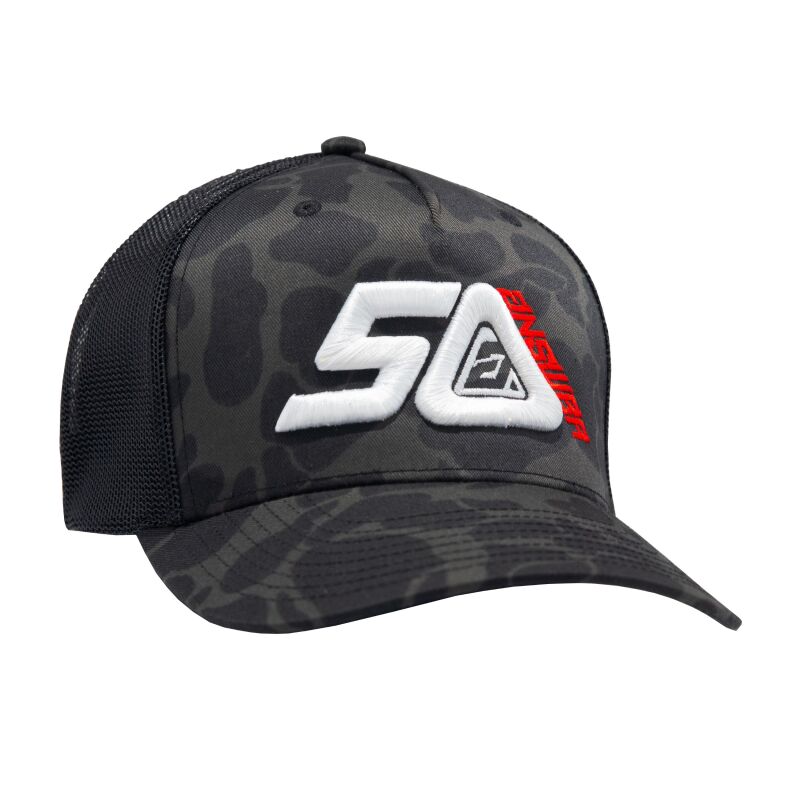 Answer LE 50th Anniversary Adjustable Trucker Cap Black - One Size Misc Powersports Answer
