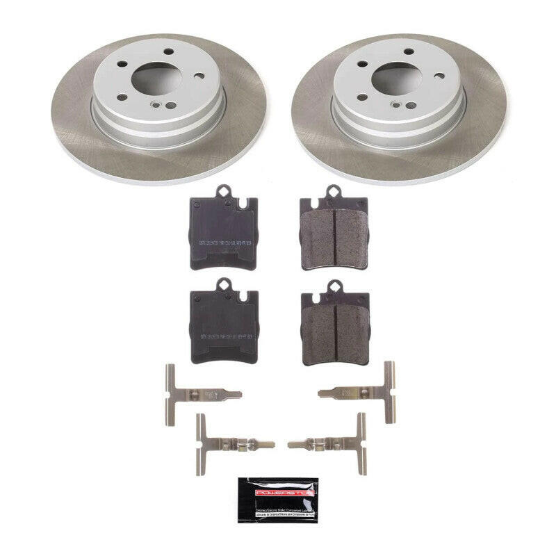 Power Stop 05-09 Mercedes-Benz SLK350 Rear Semi-Coated Rotor Kit Brake Kits - Performance Blank PowerStop