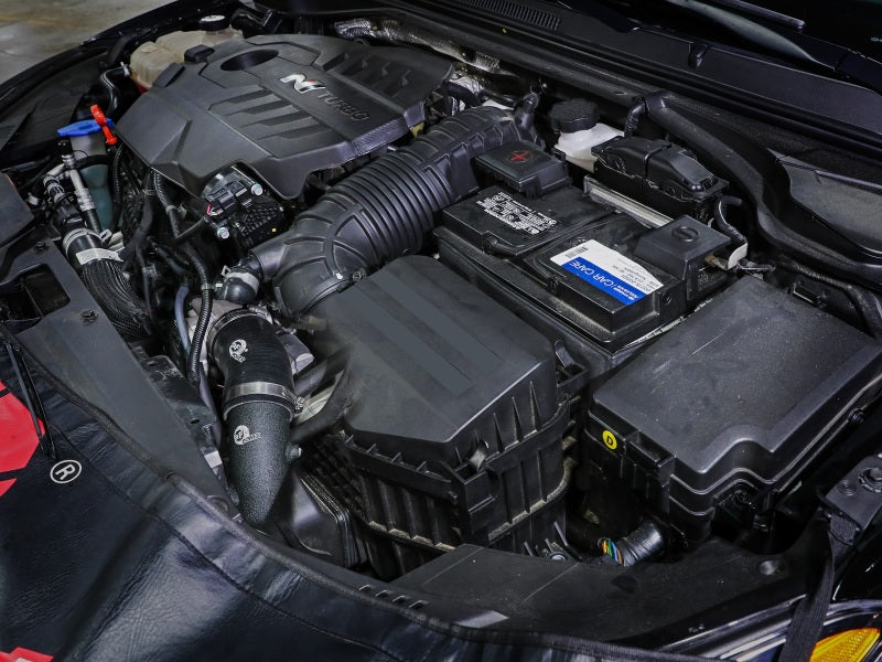 aFe 19-22 Hyundai Veloster N L4 2.0L (t) BladeRunner 2-3/4in Aluminum Cold Charge Pipe - Black Intercoolers aFe