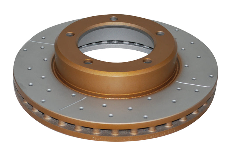 DBA 98-05 Lexus LX470 / 98+ Toyota LandRunner 100 Series Front Drilled & Slotted Street Series Rotor Brake Rotors - Slot & Drilled DBA