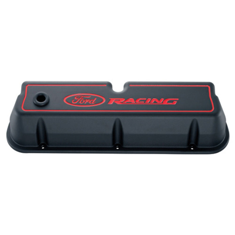 Ford Racing Logo Die-Cast Black Valve Covers Valve Covers Ford Racing
