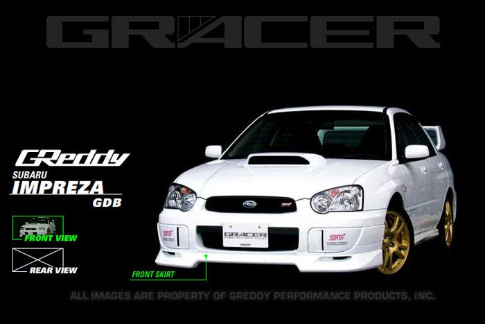 GReddy 04+ WRX & STi Front Lip Spoiler Spoilers GReddy