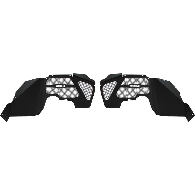 Westin 07-18 Jeep Wrangler JK Inner Fenders - Front - Textured Black Fenders Westin