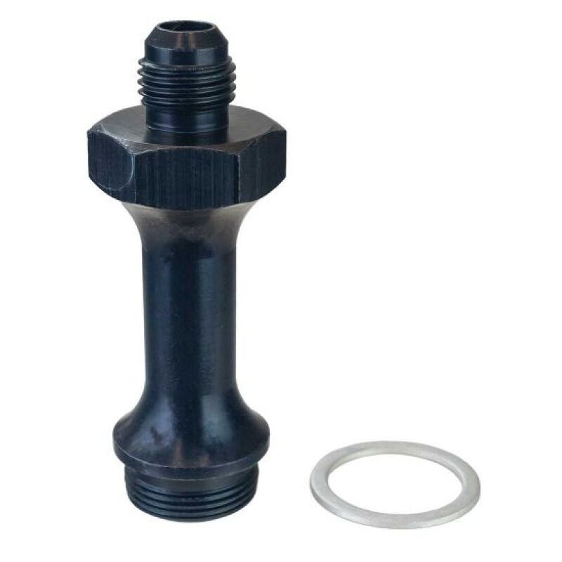 Moroso -6AN x 7/8in-20 3in Long Carburetor Fuel Inlet Fitting Fittings Moroso