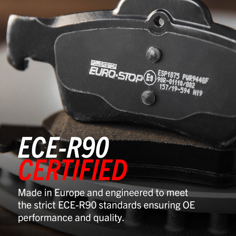Power Stop 09-16 BMW Z4 Euro-Stop ECE-R90 Front Brake Pads Brake Pads - OE PowerStop