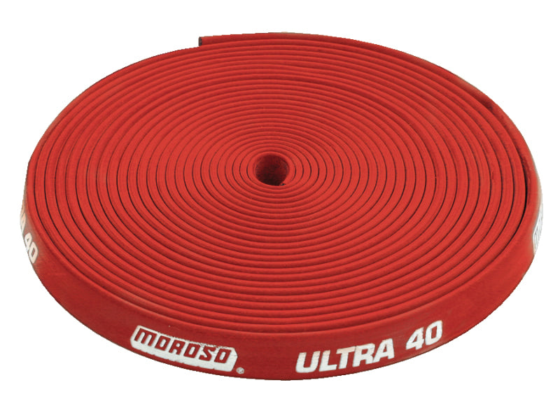 Moroso Insulated Spark Plug Wire Sleeve - Ultra 40 - 8.65mm - Red - 25ft Roll Spark Plugs Moroso