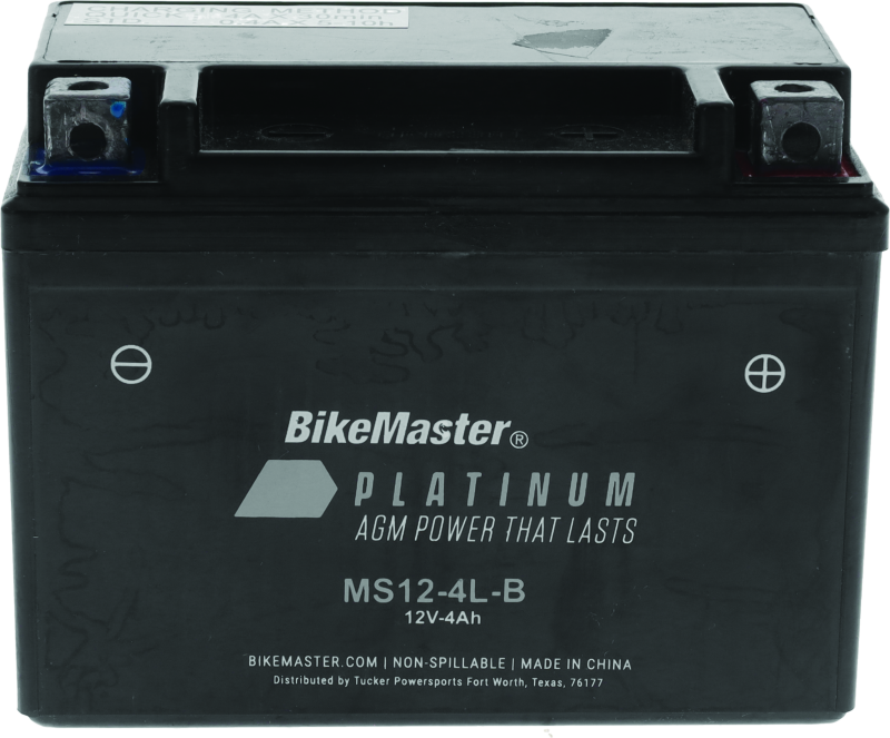 BikeMaster AGM Battery - MS12-4L-B Batteries BikeMaster