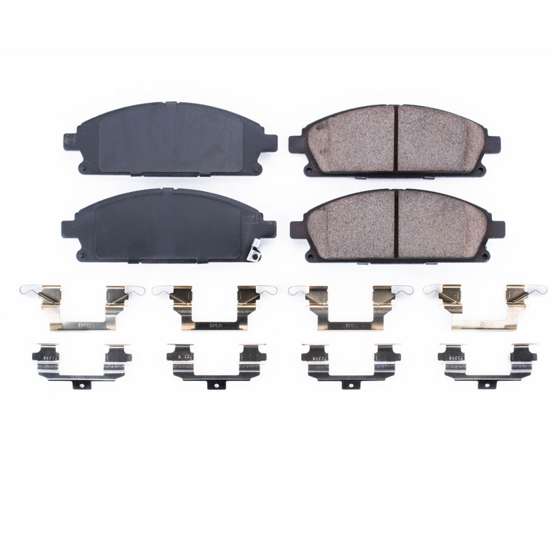 Power Stop 03-06 Acura MDX Front Z17 Evolution Ceramic Brake Pads w/Hardware Brake Pads - OE PowerStop