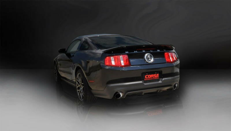 Corsa 2011-2012 Ford Mustang Shelby GT500 5.4L V8 Sport Axle-Back Exhaust w/ Black Tips Axle Back CORSA Performance